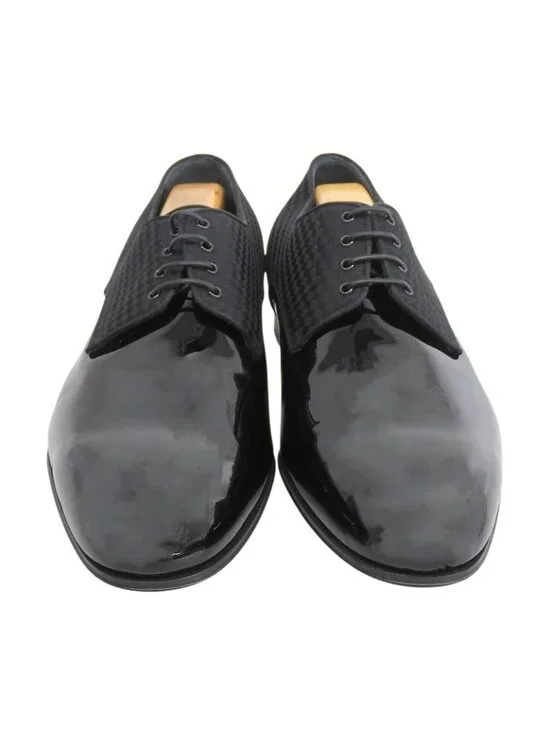 ★SOLD★ Louis Vuitton Solferino Line Damier Fabric Patent Leather Dress Shoes - Picture 3 of 9